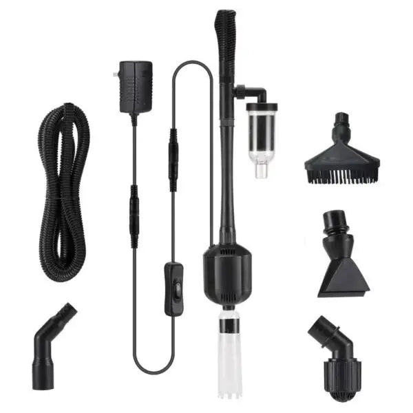Hygger 5-in-1 electric aquarium gravel cleaner with vacuum, water changer and siphon attachments