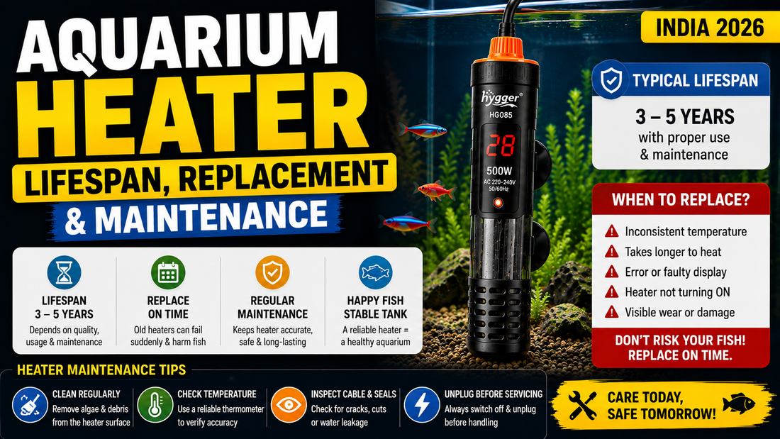 Aquarium Heater Lifespan, Replacement & Maintenance (India 2026)