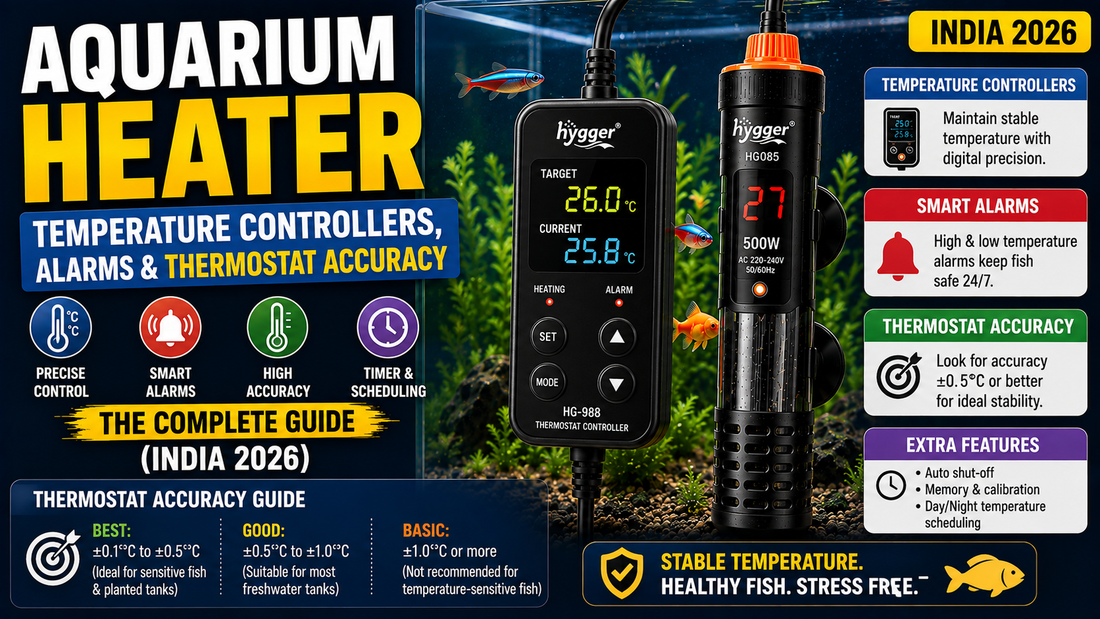 Aquarium Heater Temperature Controllers, Alarms & Thermostat Accuracy (India 2026)