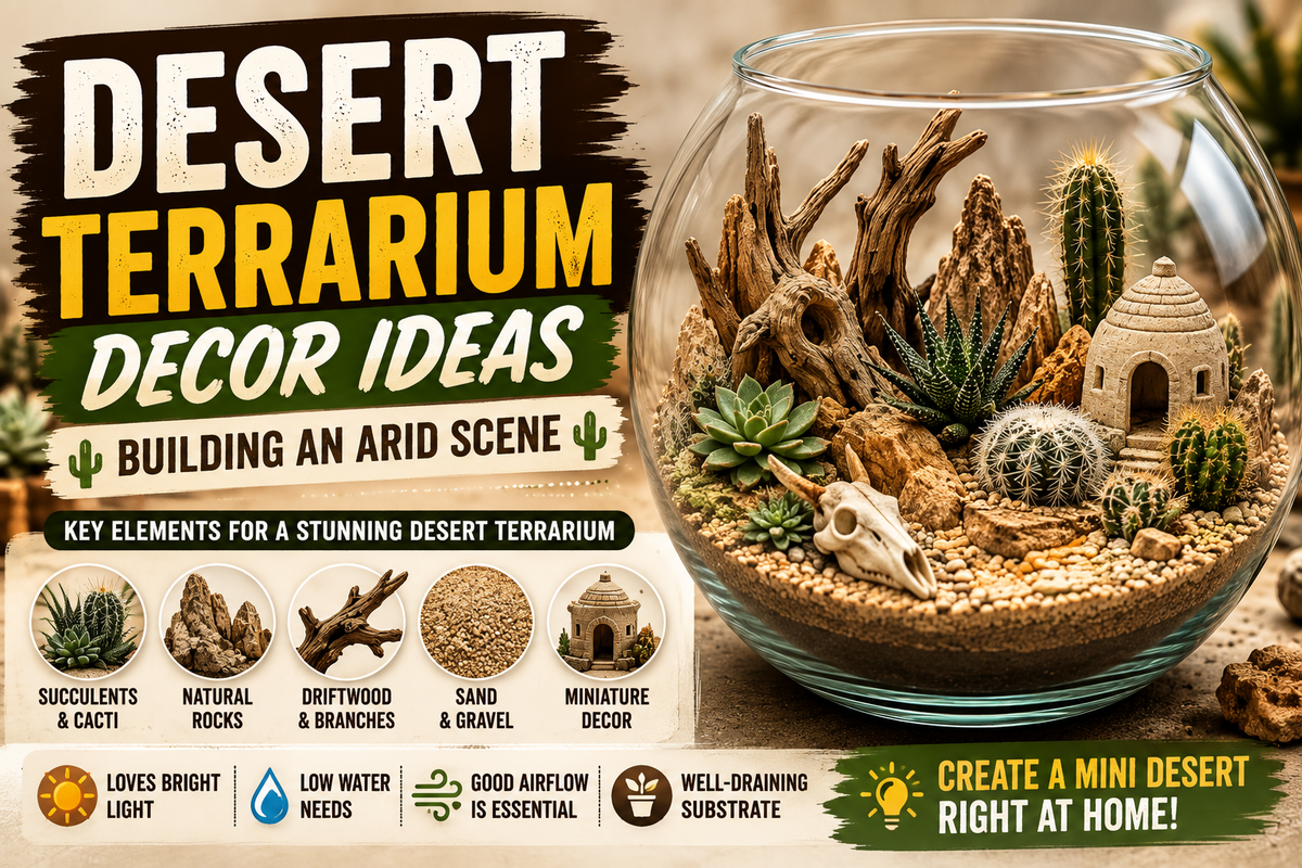 Desert Terrarium Decor Ideas: Building an Arid Scene