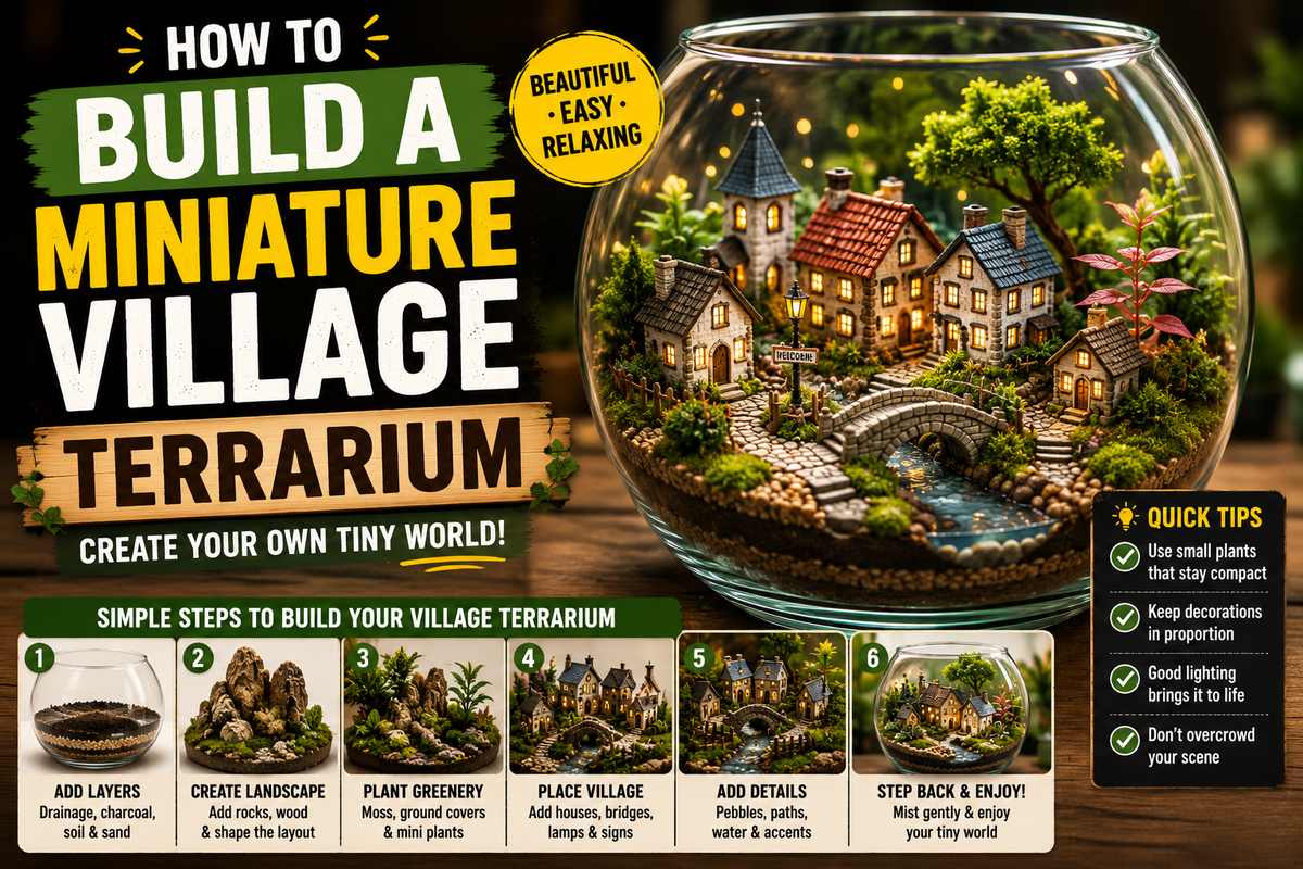 How to Build a Miniature Village Terrarium