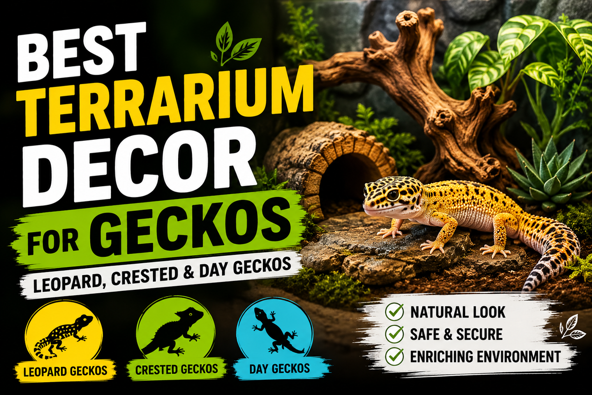 Best Terrarium Decor for Geckos (Leopard, Crested & Day)