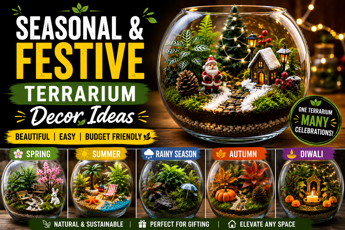 Seasonal & Festive Terrarium Decor Ideas