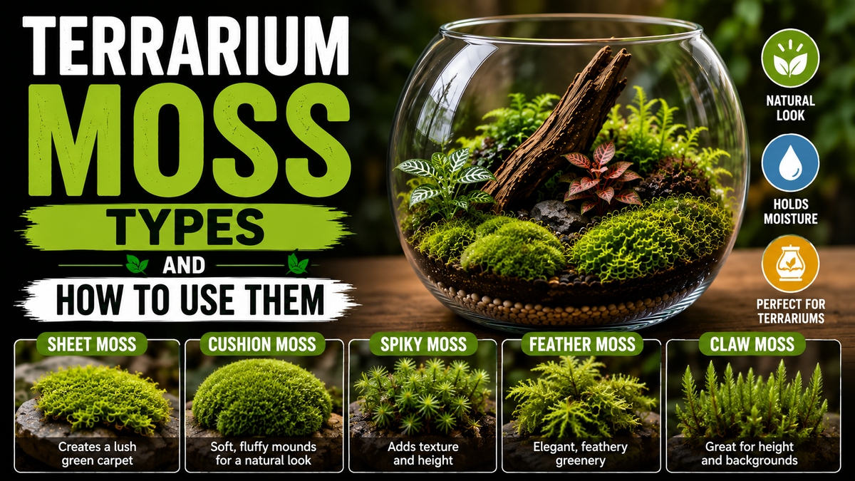 Terrarium Moss Types and How to Use Them