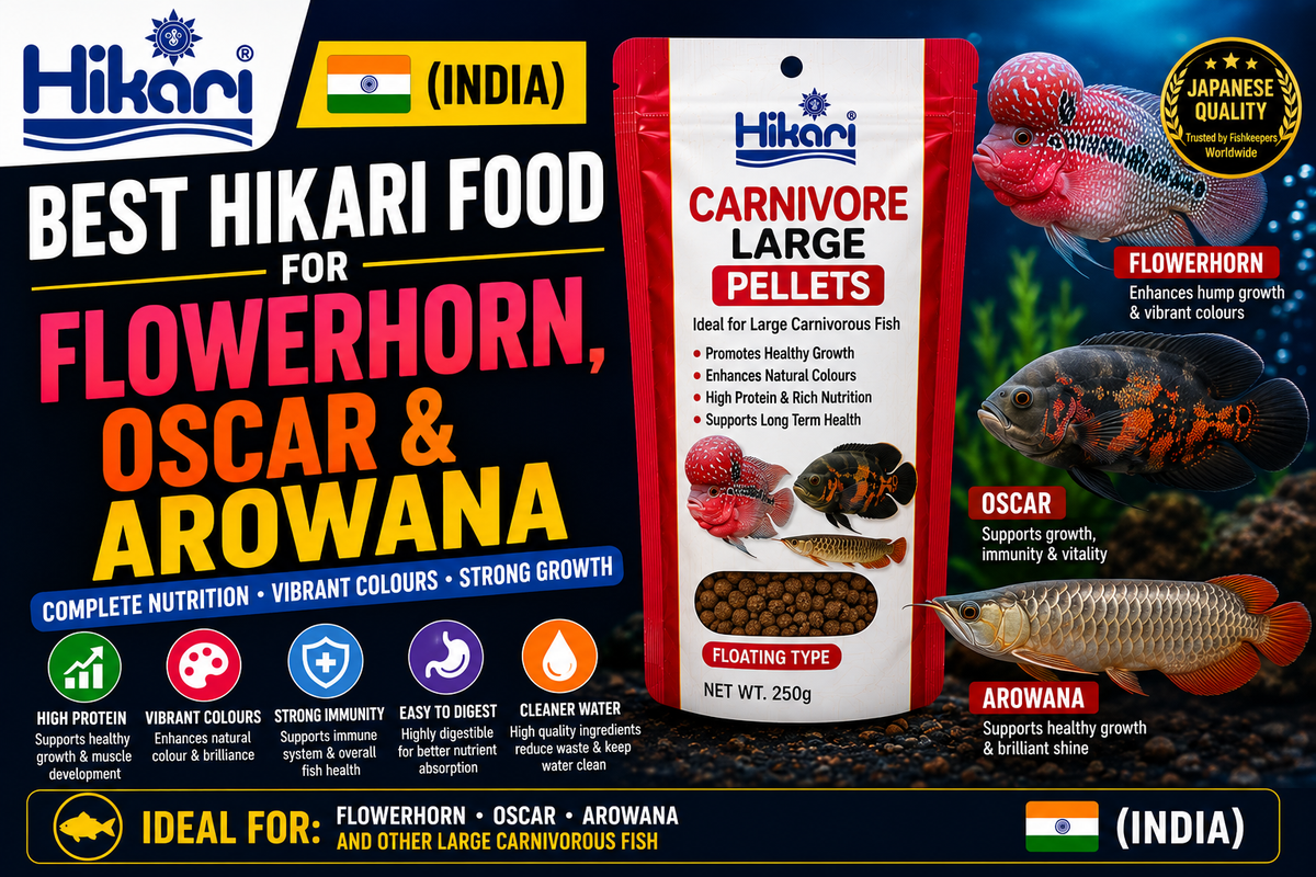 Best Hikari Food for Flowerhorn, Oscar & Arowana (India)