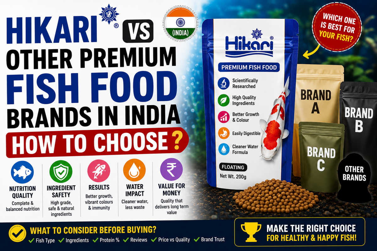Hikari vs Other Premium Fish Food Brands in India: How to Choose
