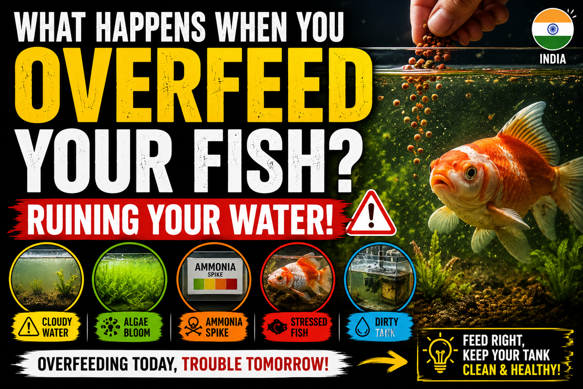 What Happens When You Overfeed Your Fish? Water Quality & Algae (India)