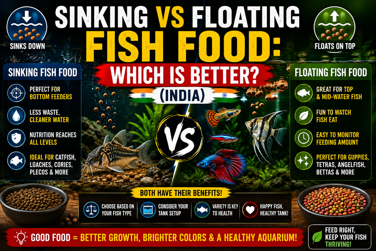 Sinking vs Floating Fish Food: Which Is Better? (India)