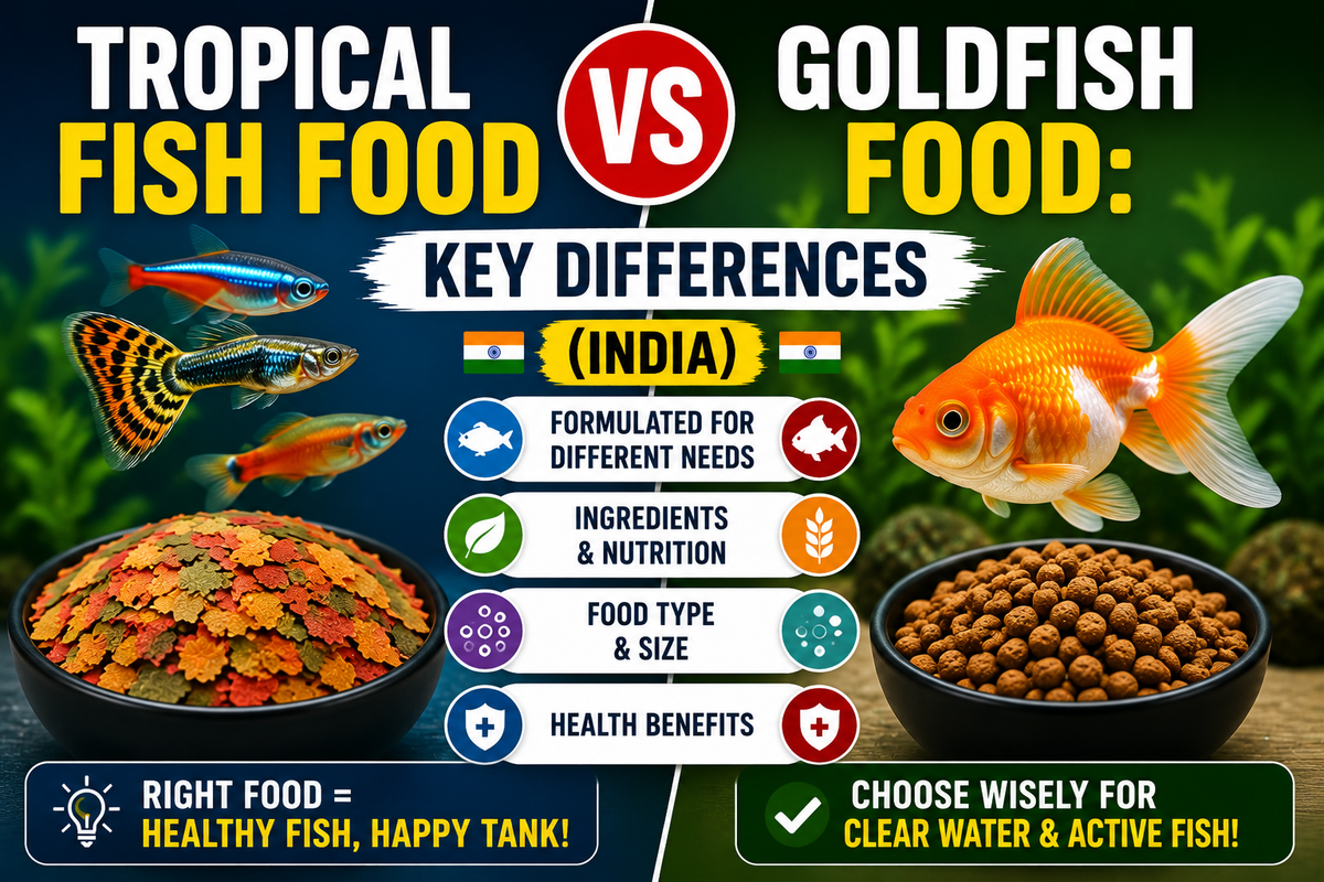 Tropical Fish Food vs Goldfish Food: Key Differences (India)