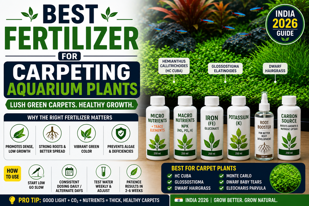 Best Fertilizer for Carpeting Aquarium Plants (India 2026)