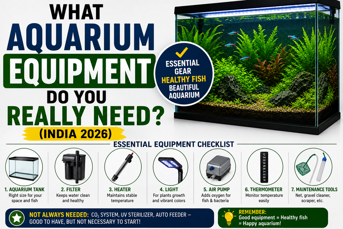 What Aquarium Equipment Do You Really Need? (India 2026)