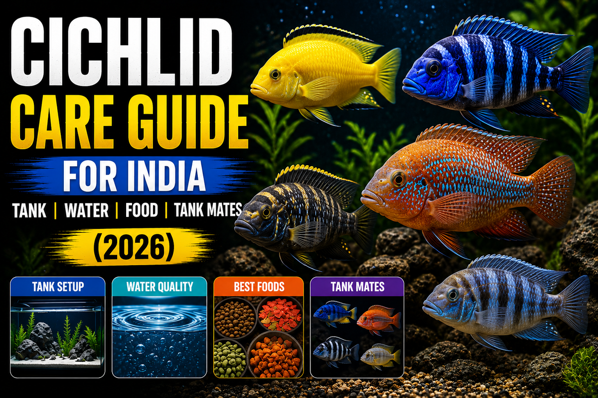 Cichlid Care Guide for India: Tank, Water, Food & Tank Mates (2026) Fish Bazaar