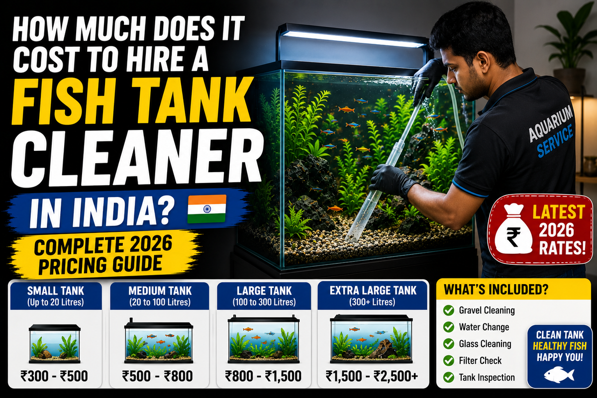 How Much Does It Cost to Hire a Fish Tank Cleaner in India? (Complete 2026 Pricing Guide)