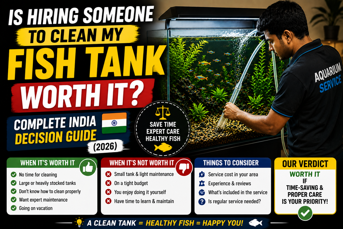 Is Hiring Someone to Clean My Fish Tank Worth It? Complete India Decision Guide (2026)
