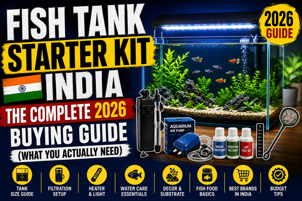 Fish Tank Starter Kit India: The Complete 2026 Buying Guide (What You Actually Need)