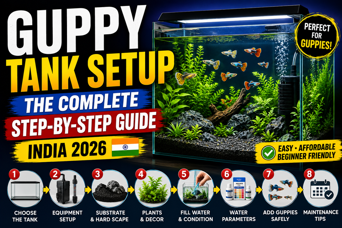 Guppy Tank Setup: The Complete Step-by-Step Guide (India 2026)