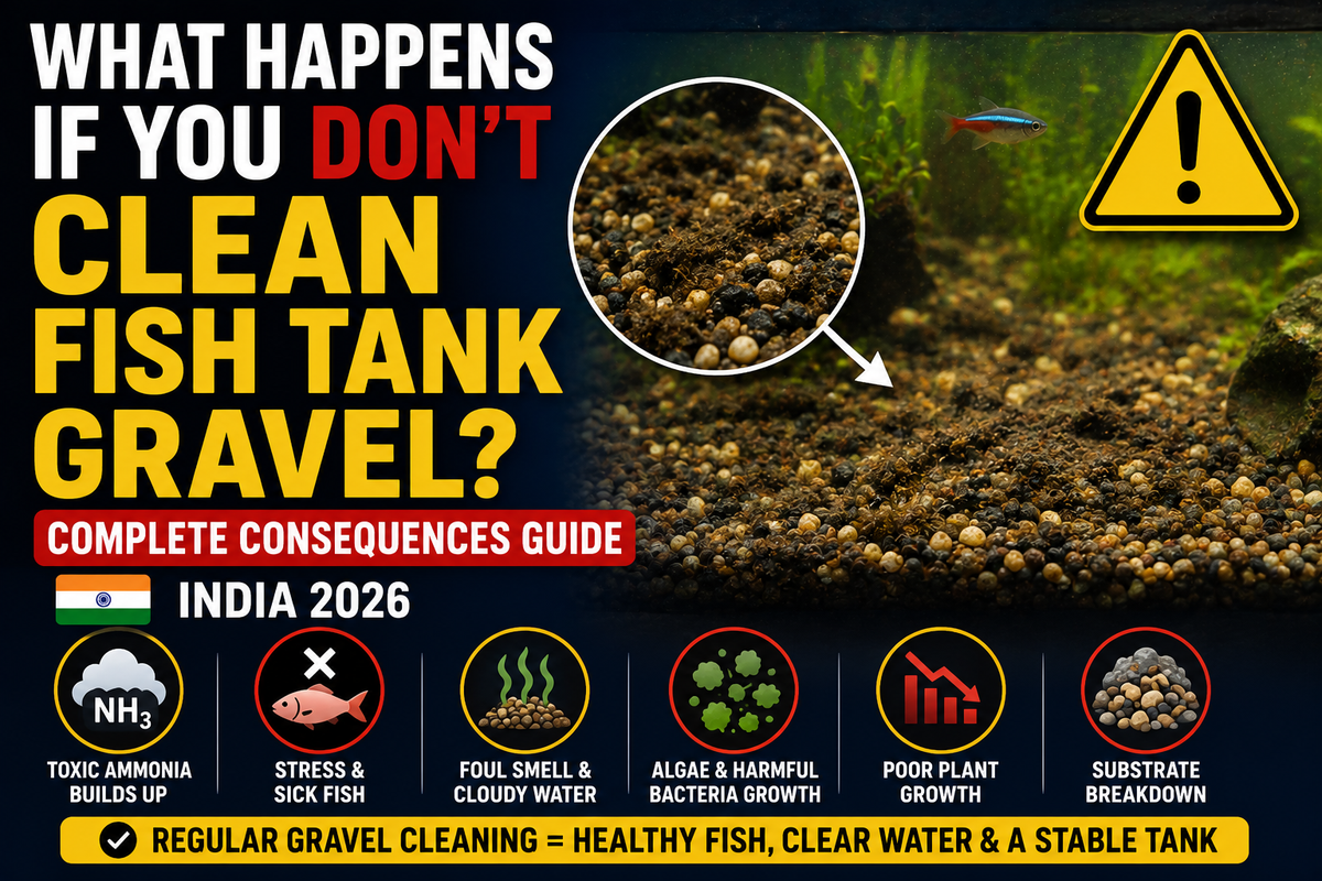 What Happens If You Don't Clean Fish Tank Gravel? Complete Consequences Guide (India 2026)