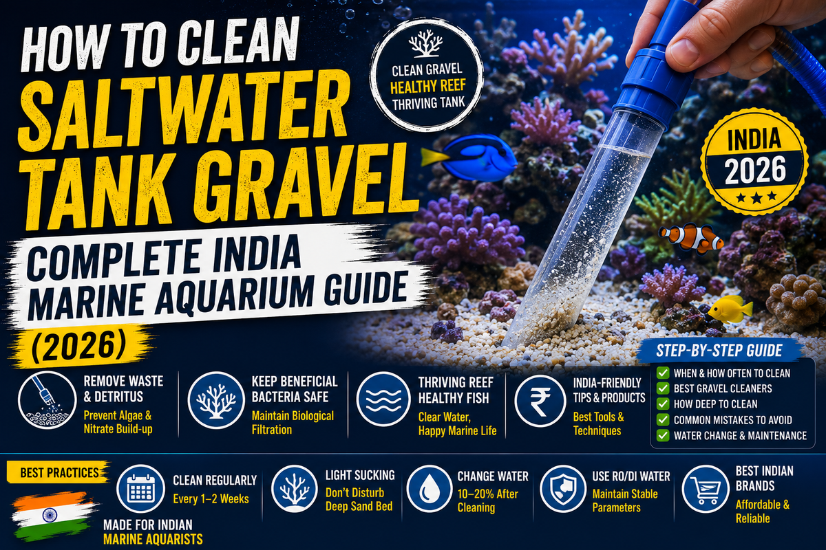How to Clean Saltwater Tank Gravel: Complete India Marine Aquarium Guide (2026)