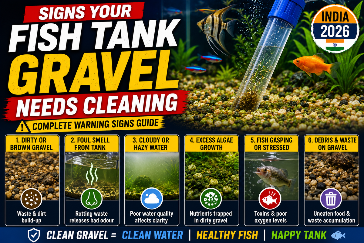 Signs Your Fish Tank Gravel Needs Cleaning: Complete Warning Signs Guide (India 2026)