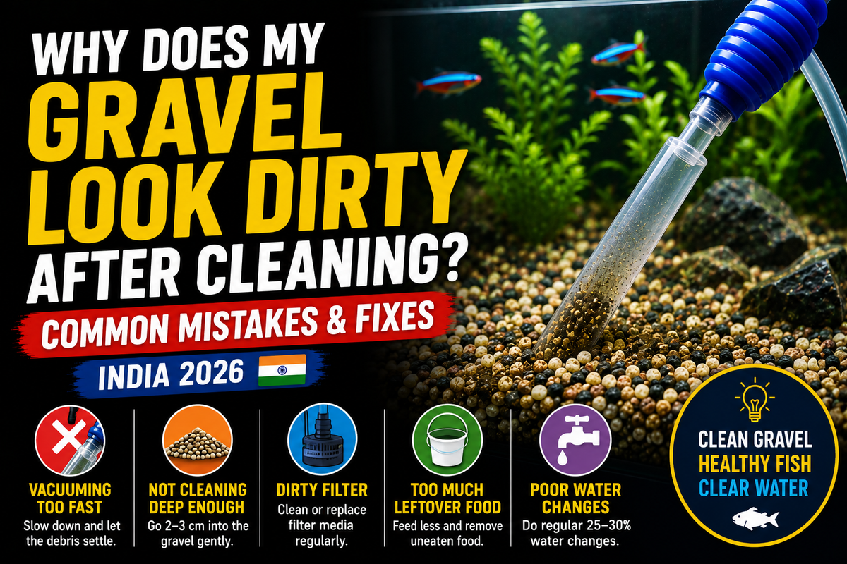 Why Does My Gravel Look Dirty After Cleaning? Common Mistakes & Fixes (India 2026)