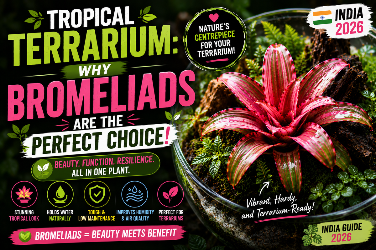 Tropical Terrarium: Why Bromeliads Are the Perfect Choice (India 2026)