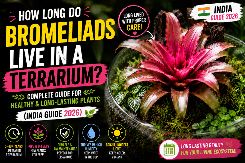 How Long Do Bromeliads Live in a Terrarium? (India Guide 2026)