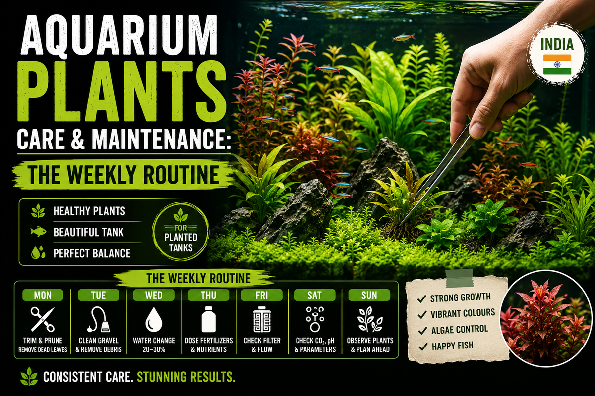 Aquarium Plants Care & Maintenance: The Weekly Routine (India)