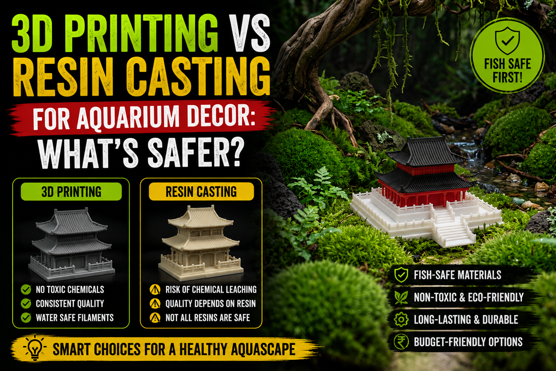 3D Printing vs Resin Casting for Aquarium Decor: What's Safer?