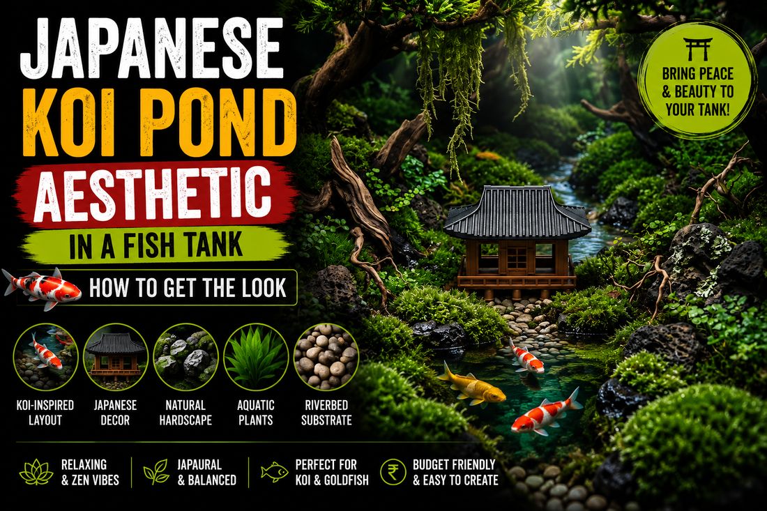 Japanese Koi Pond Aesthetic in a Fish Tank - How to Get the Look