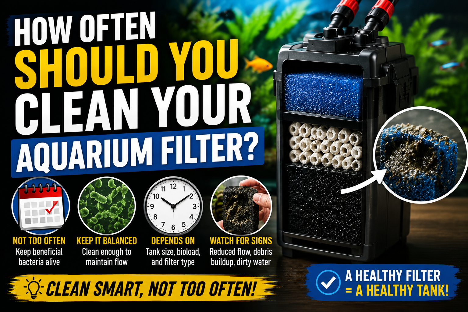 How Often Should You Clean Your Aquarium Filter?