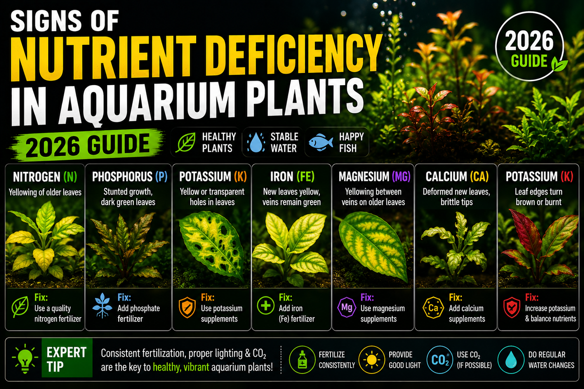 Signs of Nutrient Deficiency in Aquarium Plants (2026 Guide)