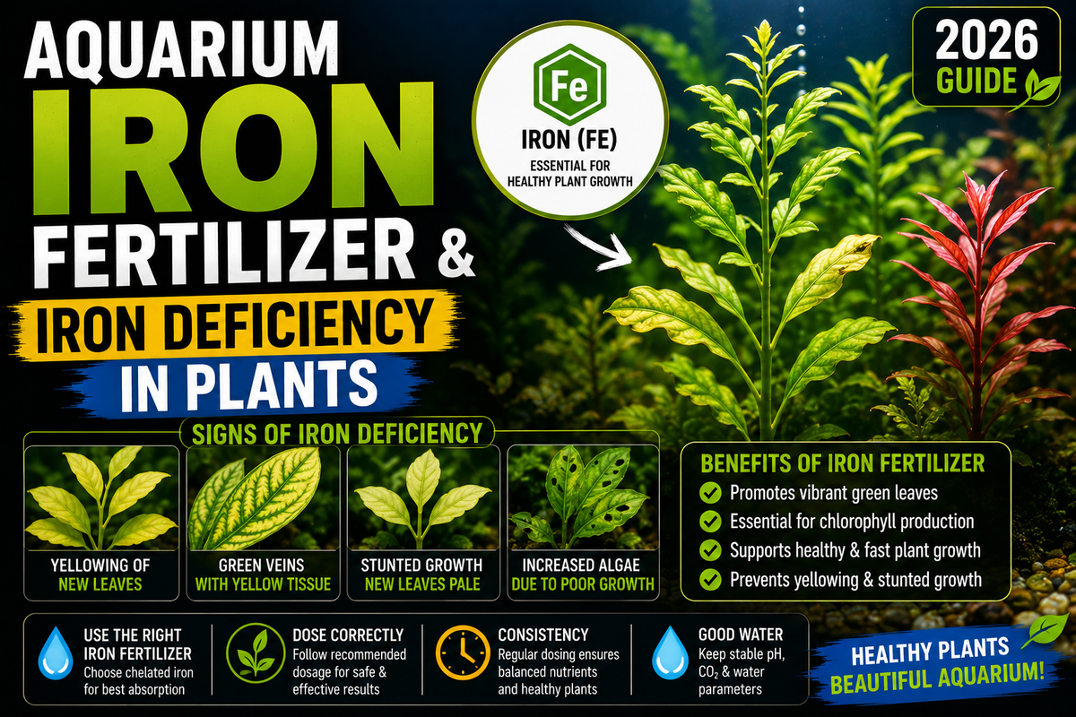 Aquarium Iron Fertilizer & Iron Deficiency in Plants (2026 Guide)