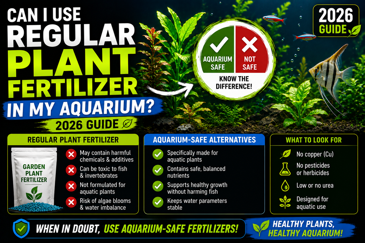  Can I Use Regular Plant Fertilizer in My Aquarium? (2026 Guide)