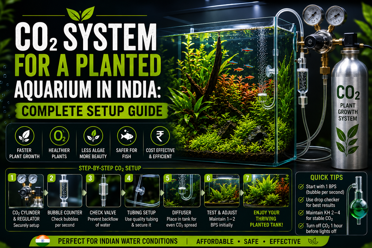 CO₂ System for a Planted Aquarium in India: Complete Setup Guide