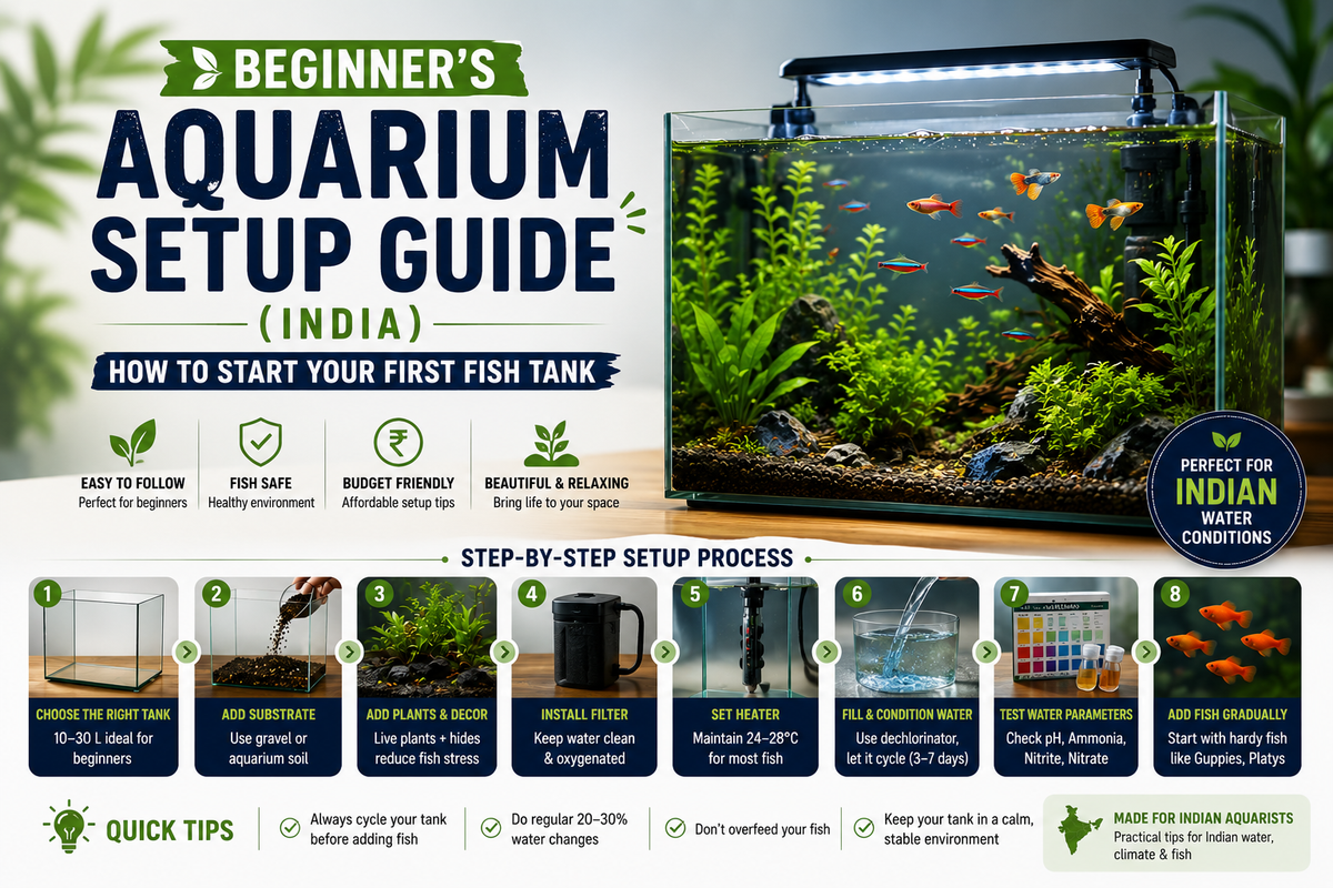 Beginner Aquarium Setup Guide (India): Start a Fish Tank | Fish Bazaar