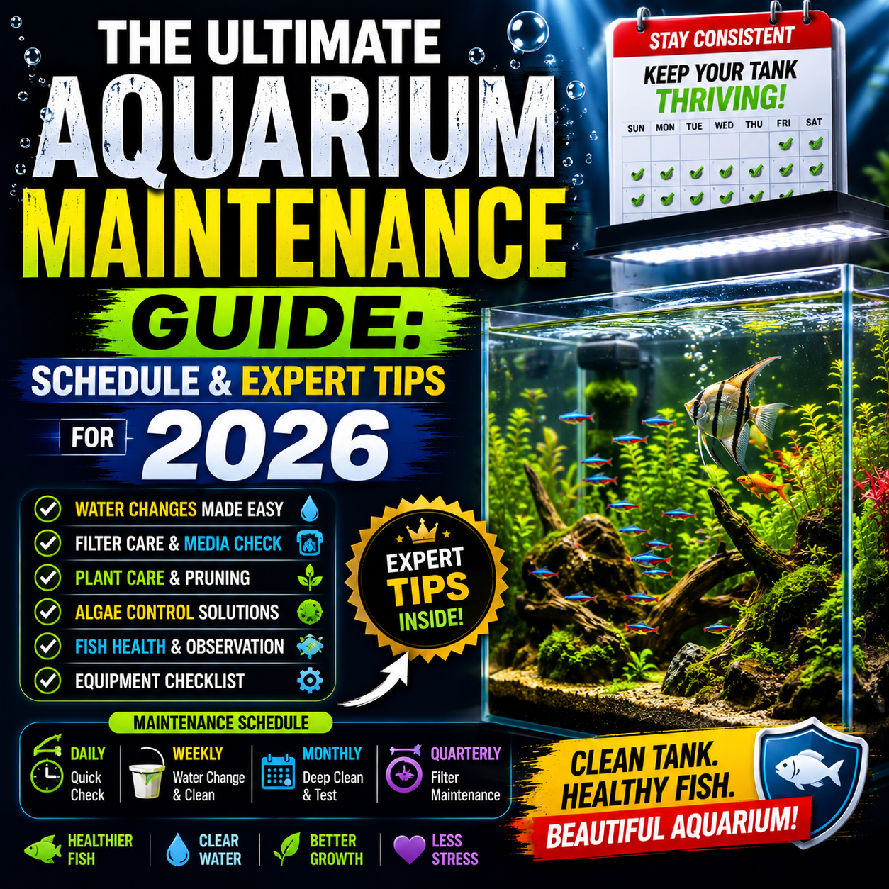 The Ultimate Aquarium Maintenance Guide: Schedule & Expert Tips for 2026 Fish Bazaar
