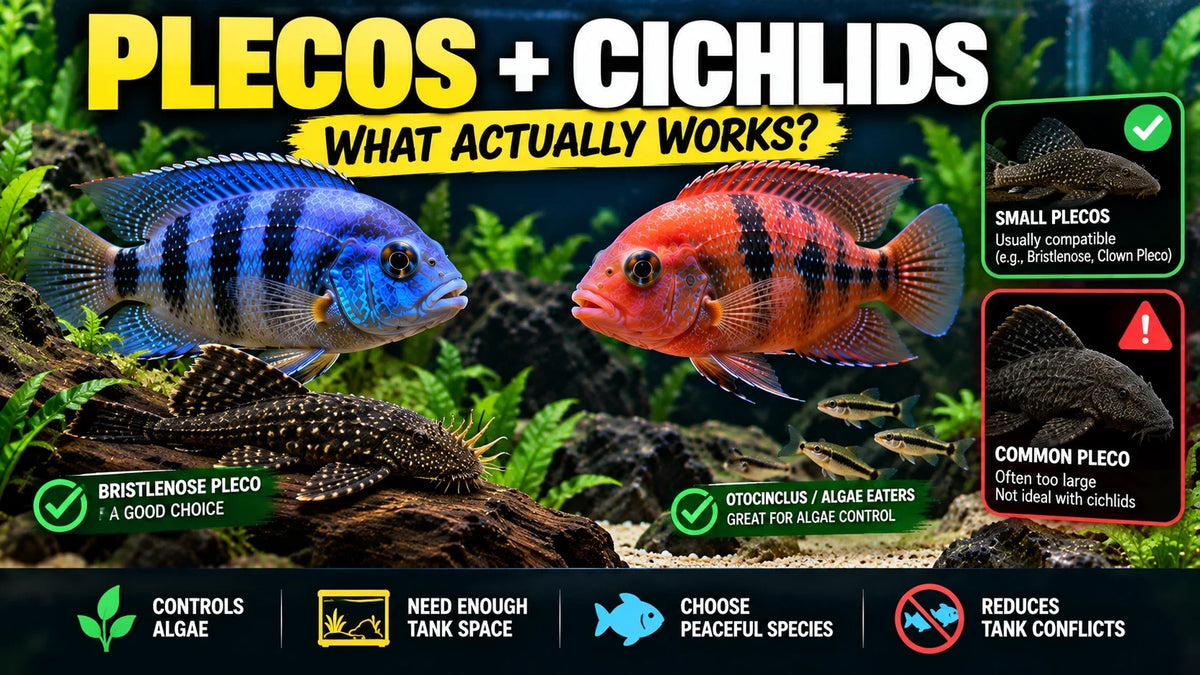 Plecos and Algae Eaters With Cichlids: What Actually Works