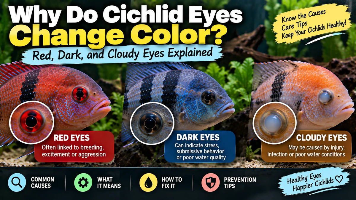 Why Do Cichlid Eyes Change Color? Red, Dark, and Cloudy Eyes Explained