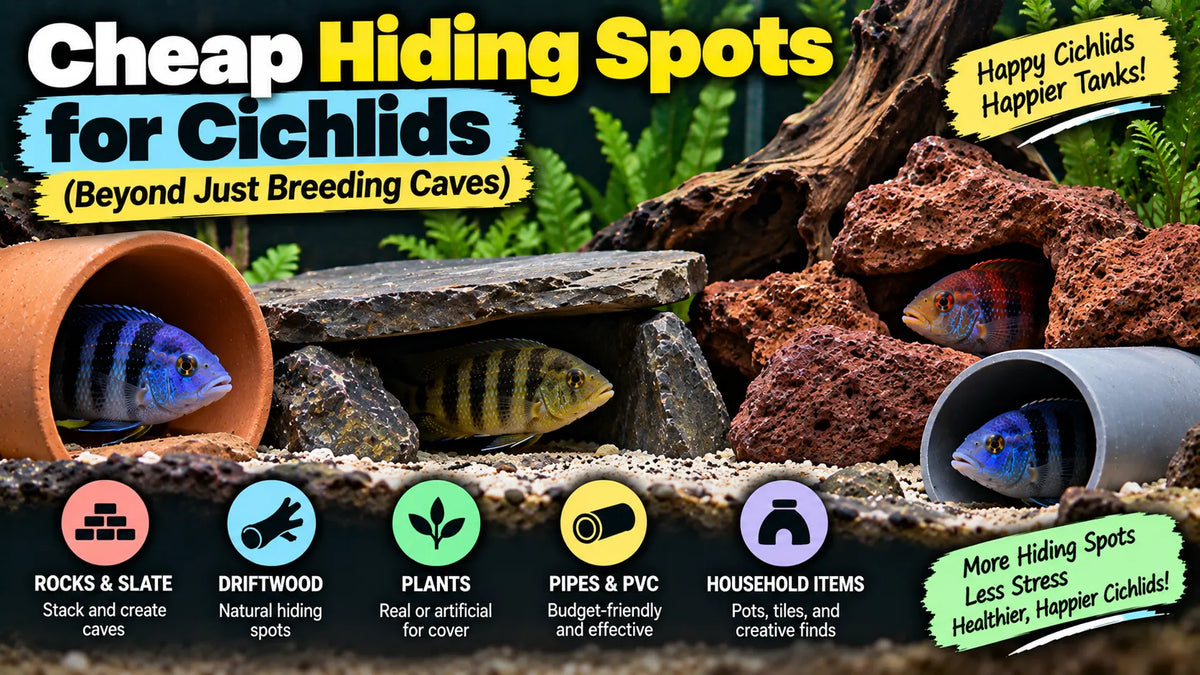 Cheap Hiding Spots for Cichlids (Beyond Just Breeding Caves)