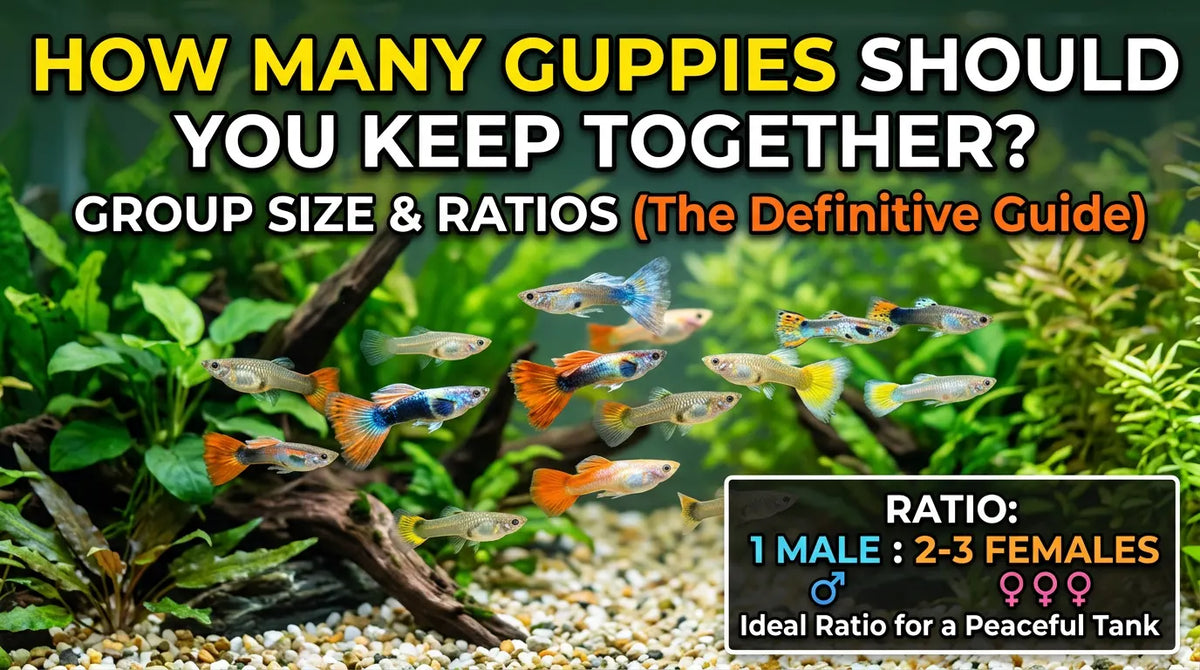 How Many Guppies Should You Keep Together? Group Size & Ratios