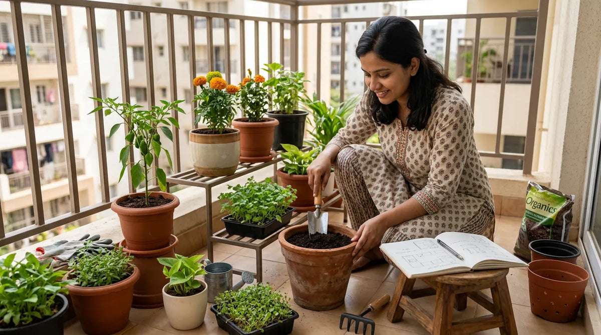 How to Plan a Garden for Beginners in India (Step by Step)