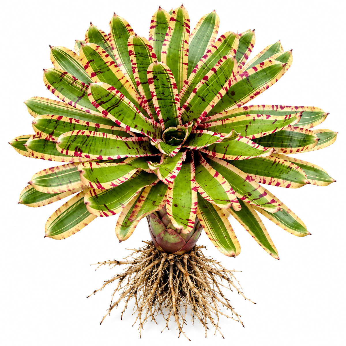 Neoregelia 'Wild Rabbit' (Large) – Characterful Bromeliad for Vivariums | India