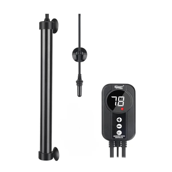 Hygger HG085-500W Digital Aquarium Heater with Titanium Construction | 500W Temperature Control Heater for 315-360L Aquariums