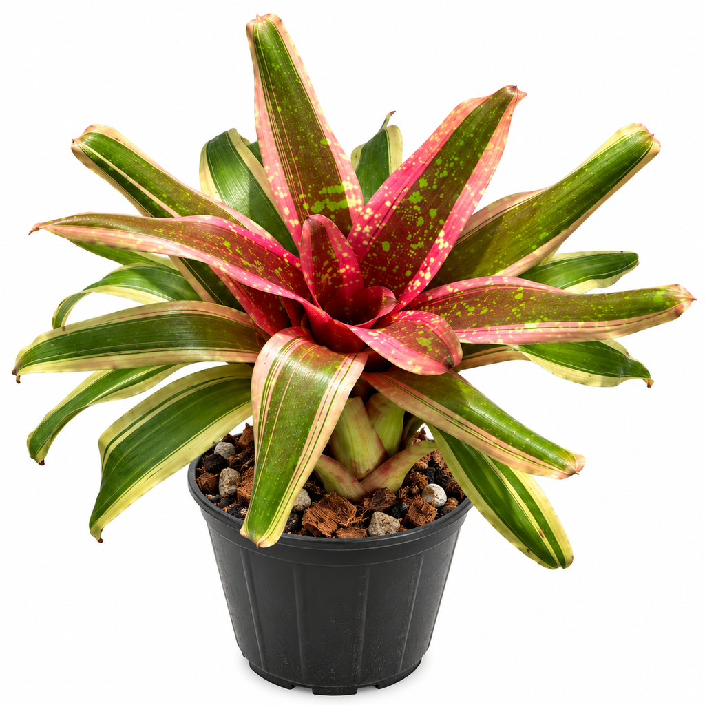 Neoregelia 'Swanky' – Bold Bromeliad for Terrariums & Vivariums | India