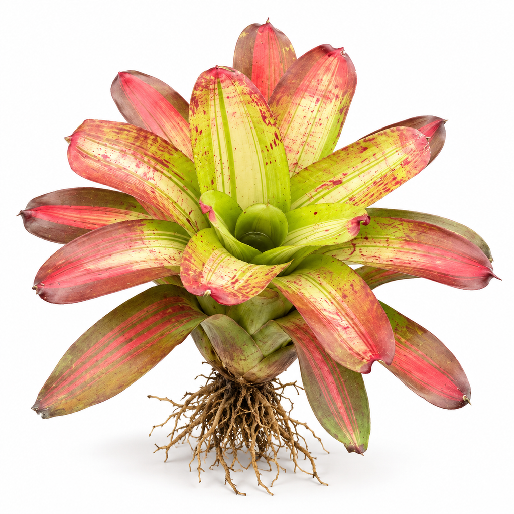 Neoregelia 'Francis' (Large) – Feature Bromeliad for Vivariums & Paludariums | India