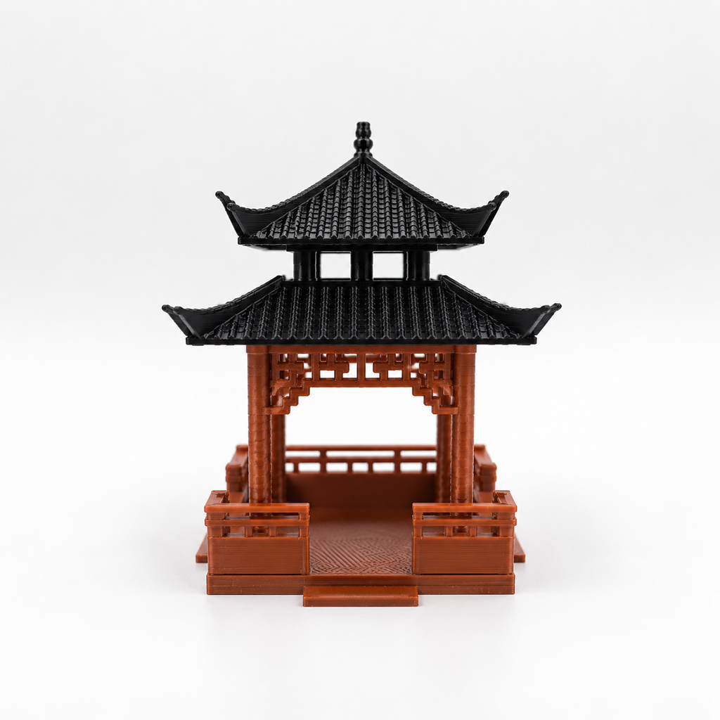 Double-Layered Square Pavilion (Aquarium & Terrarium Decor)