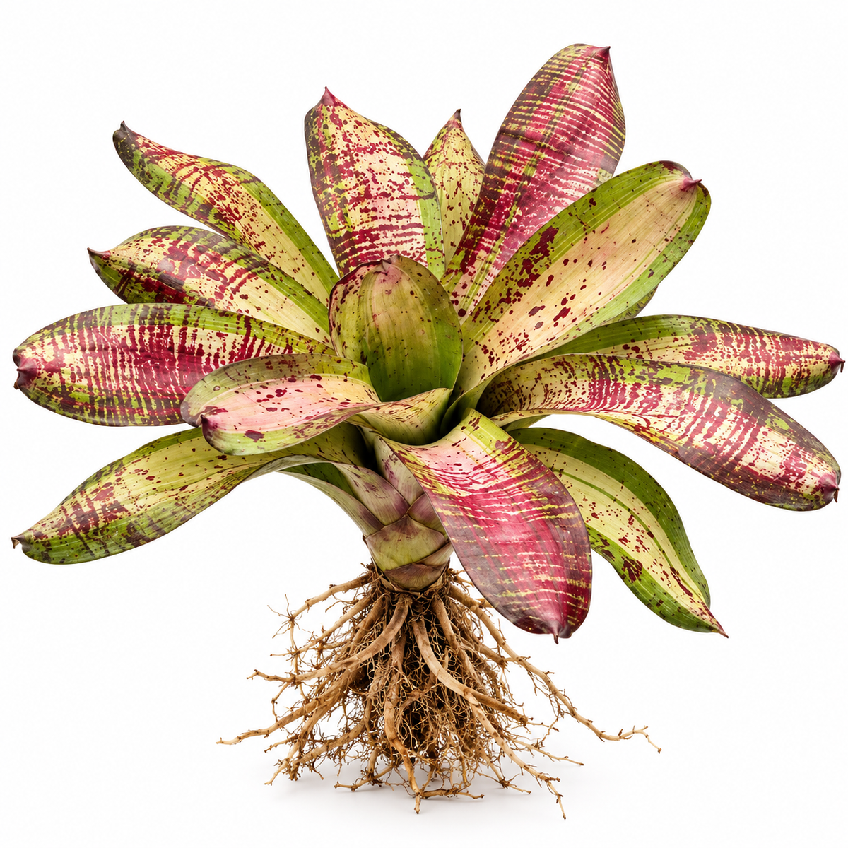 Neoregelia 'Linda Cartcata' (Large) – Feature Bromeliad for Vivariums | India
