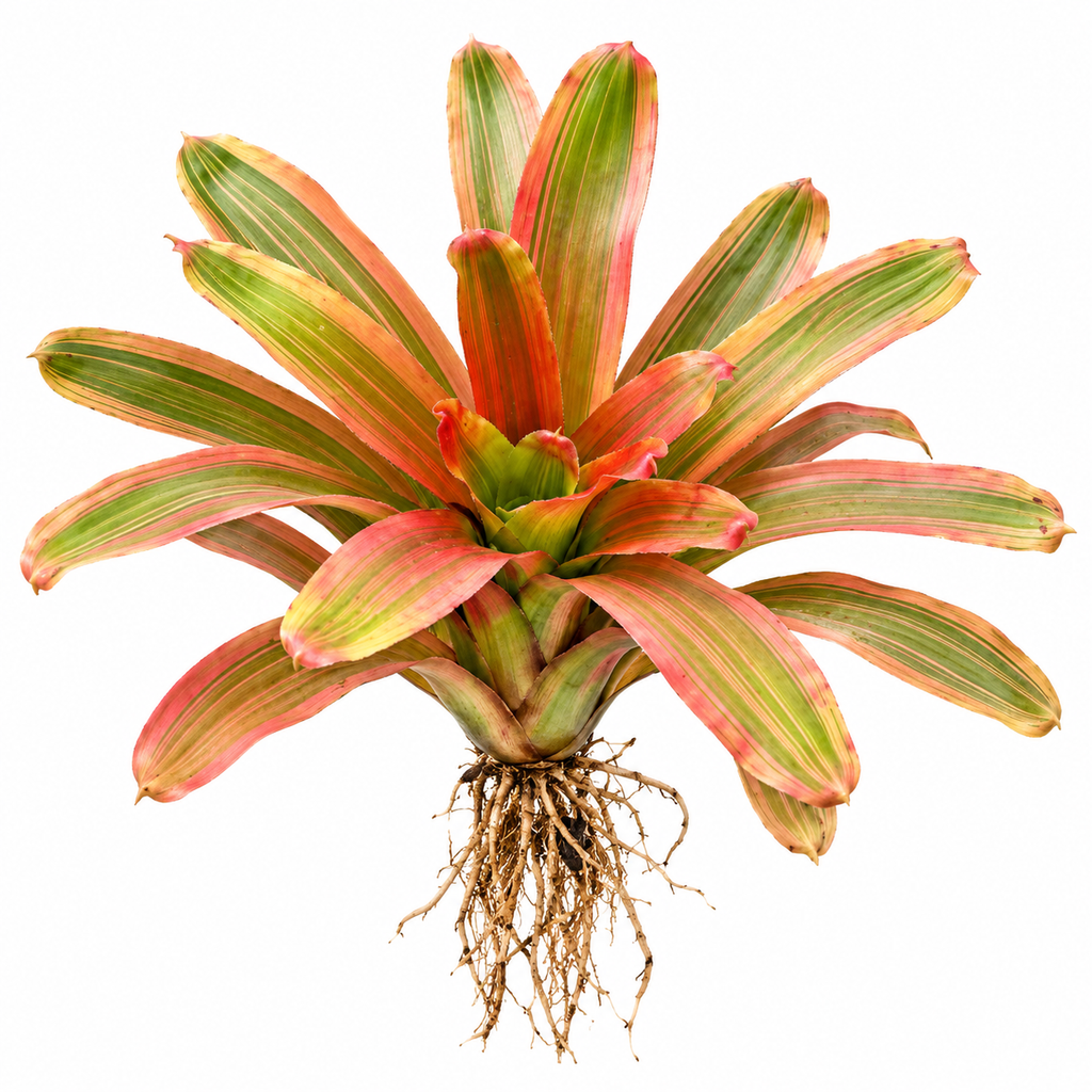 Neoregelia 'Yellow King' – Golden Bromeliad for Terrariums & Vivariums | India
