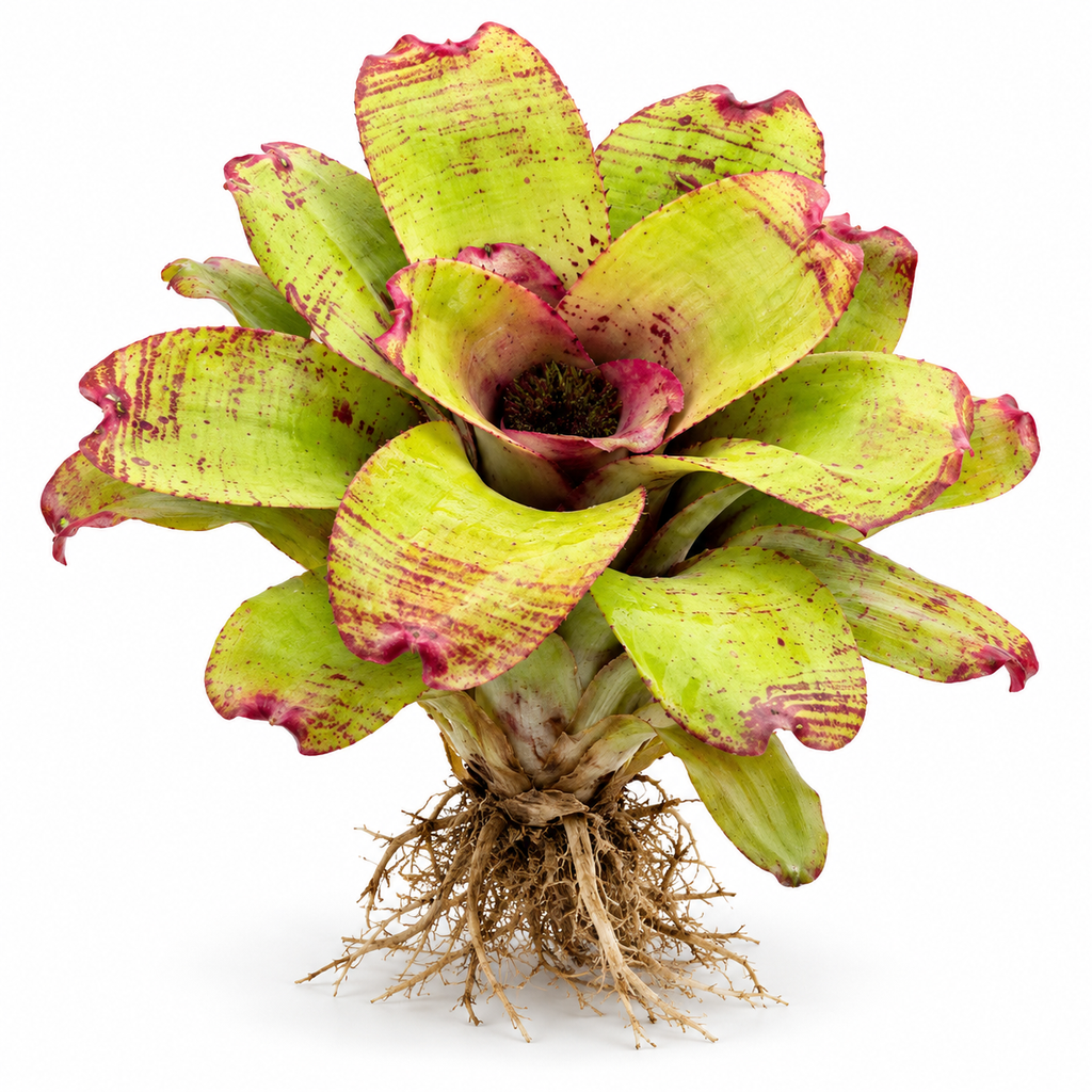 Neoregelia 'Ninja Pink' (Large) – Bold Bromeliad for Vivariums | India