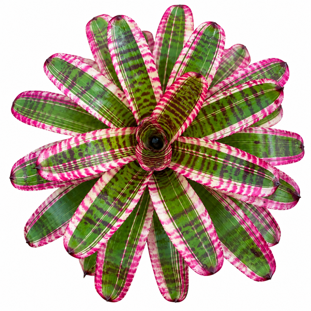 Neoregelia 'Fruit Stripes' (Large) – Striped Bromeliad for Vivariums | India